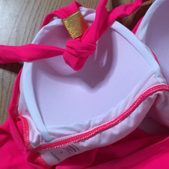 B20 New Women 2pc Tankini Swimsuit with Gold Details High Waisted Size Large - Picture 7 of 7